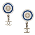 Chanel 2010 Dangle Piercing Earrings White 10C