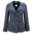 Chanel 2010 Single Breasted Jacket Navy #38