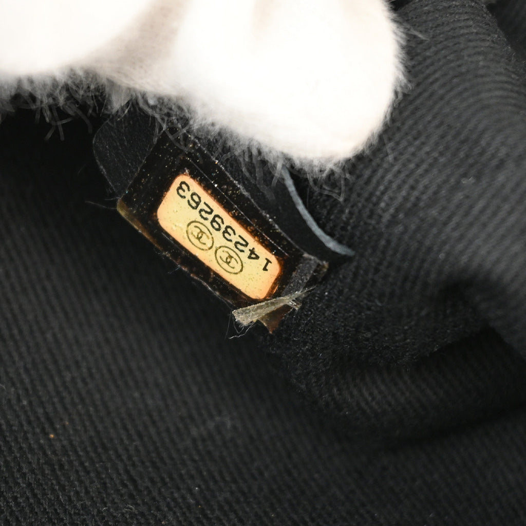 Chanel 2010-2011 Black Aged Calfskin Stitch It Double Pocket Flap Bag