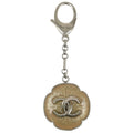 Chanel Flower Chain Key Holder Silver B15B Small Good