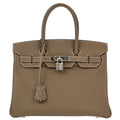 Hermes 2015 Etoupe Gray Epsom Birkin 30 Handbag