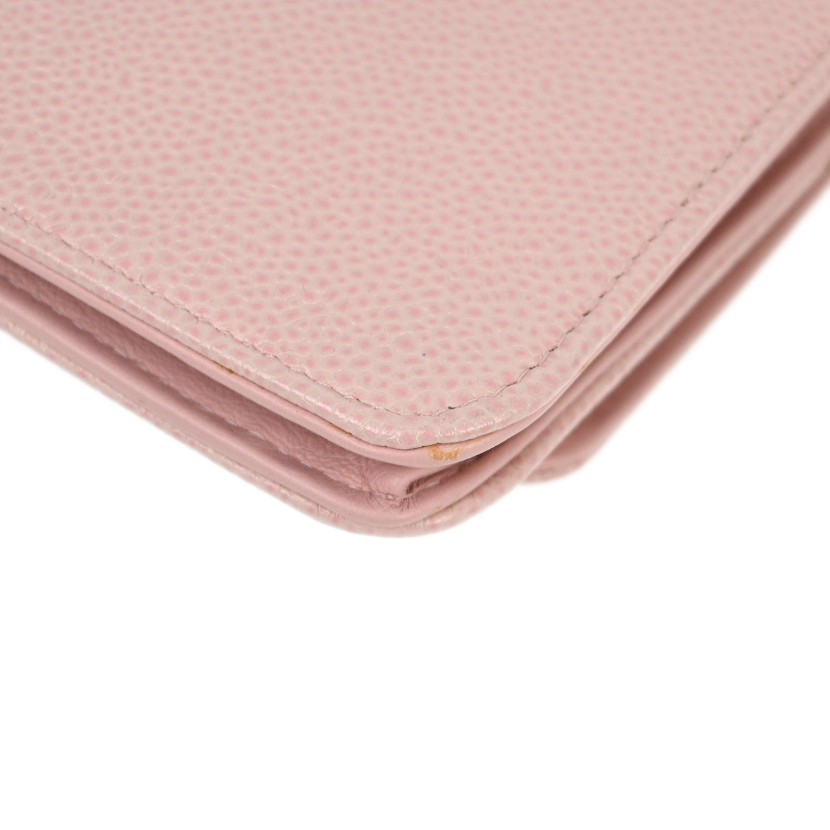 Chanel 2010-2011 Pink Caviar WOC Chain Shoulder Wallet Bag