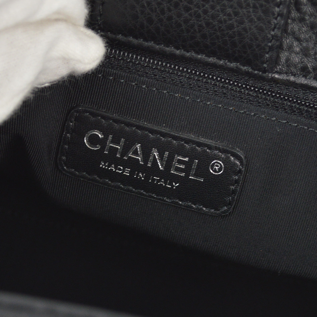 Chanel 2014 Black Calfskin Executive Cerf Tote Shoulder Bag