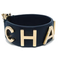Chanel Bracelet Bangle Black #M B18B