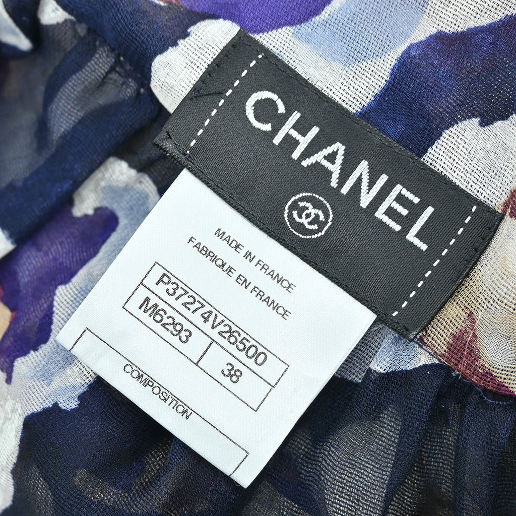 Chanel 2010 Blouse  Shirt Navy #38