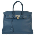 Hermes 2011 Blue Epsom Birkin 35 Handbag