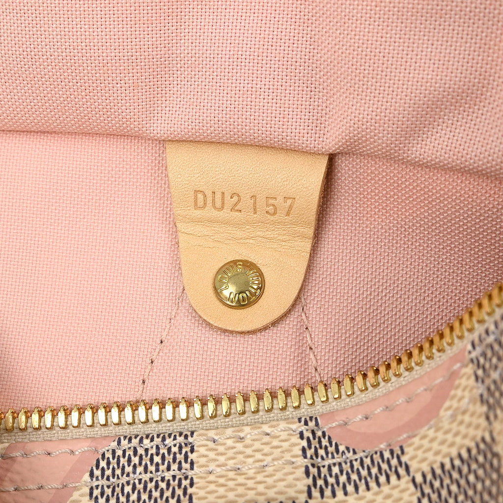 Louis Vuitton 2017 Damier Azur Speedy Bandouliere 30 Duffle Bag N41052