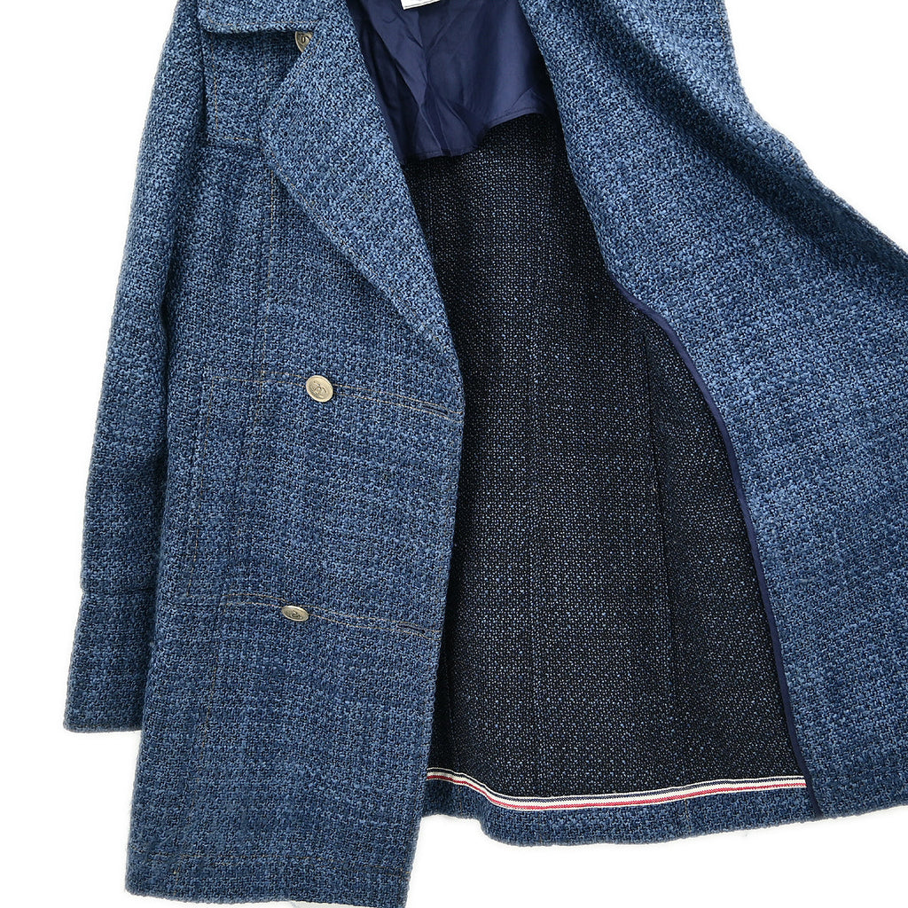 Chanel 2010 Double Breasted Jacket Blue #36