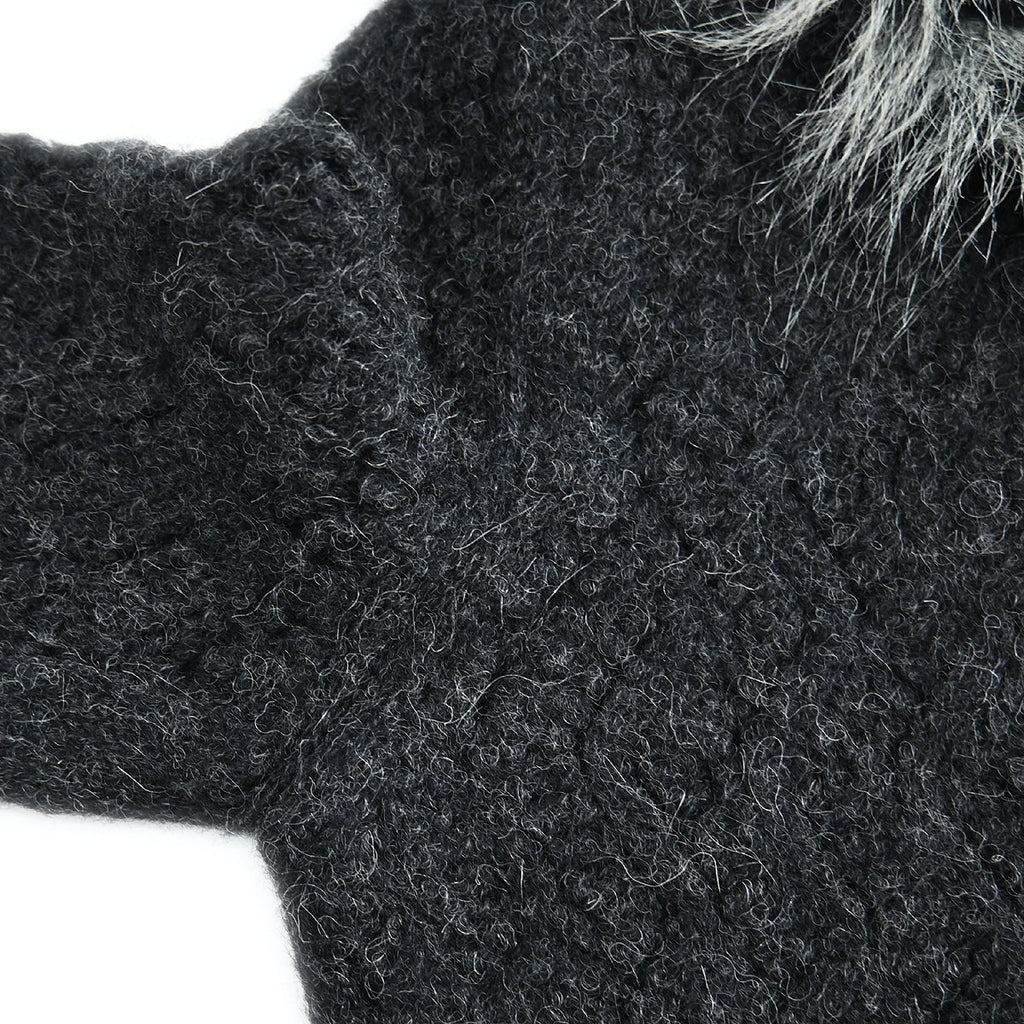 Chanel 2010 Zip Up Cardigan Dark Gray #36