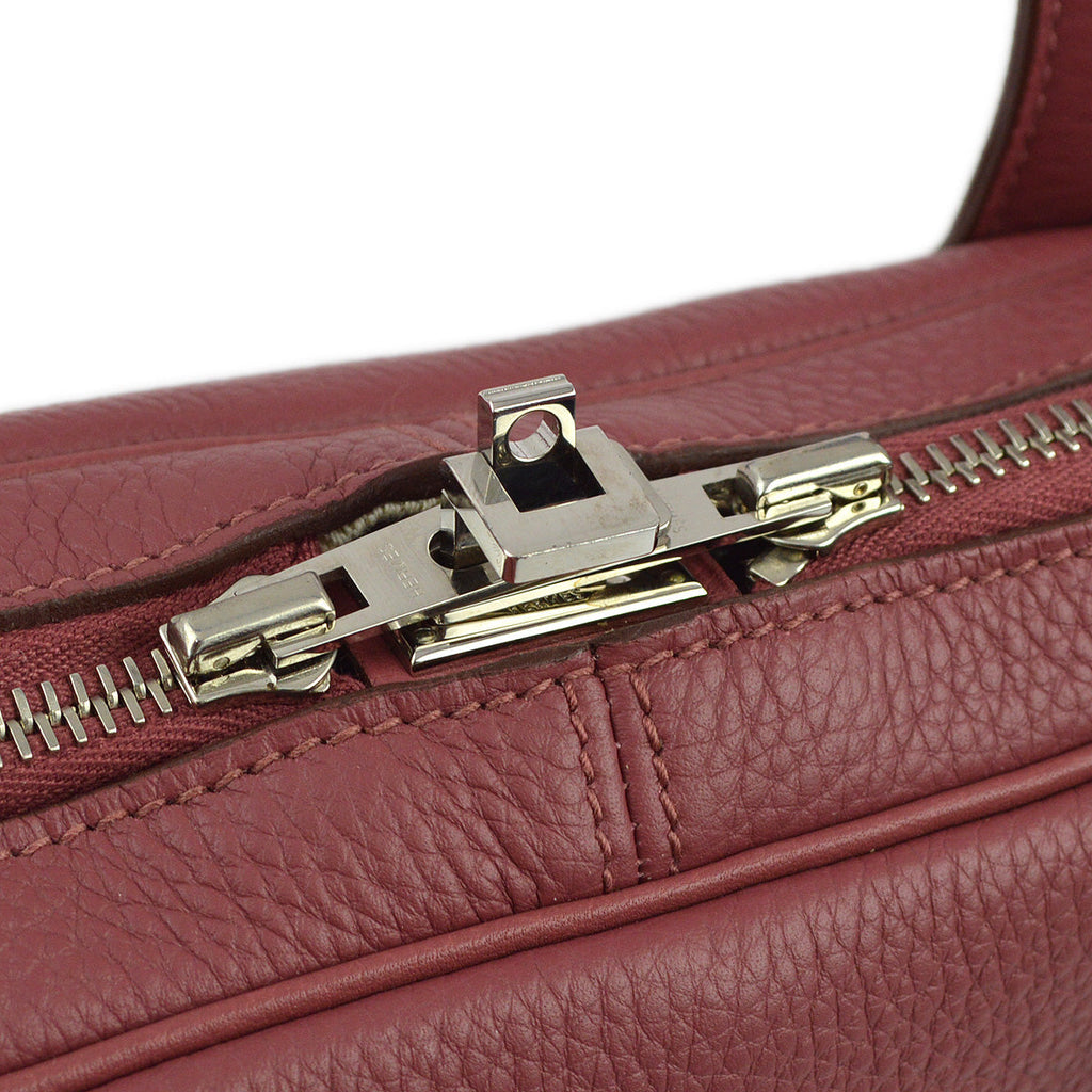 Hermes 2011 Bois De Rose Taurillon Clemence Victoria Elan 38 Handbag
