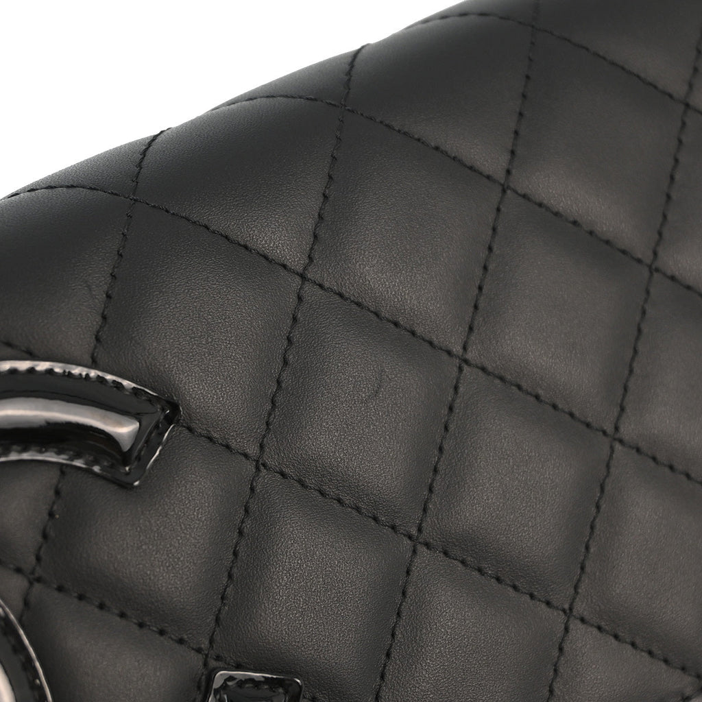 Chanel 2015-2016 Black Calfskin Cambon Ligne WOC