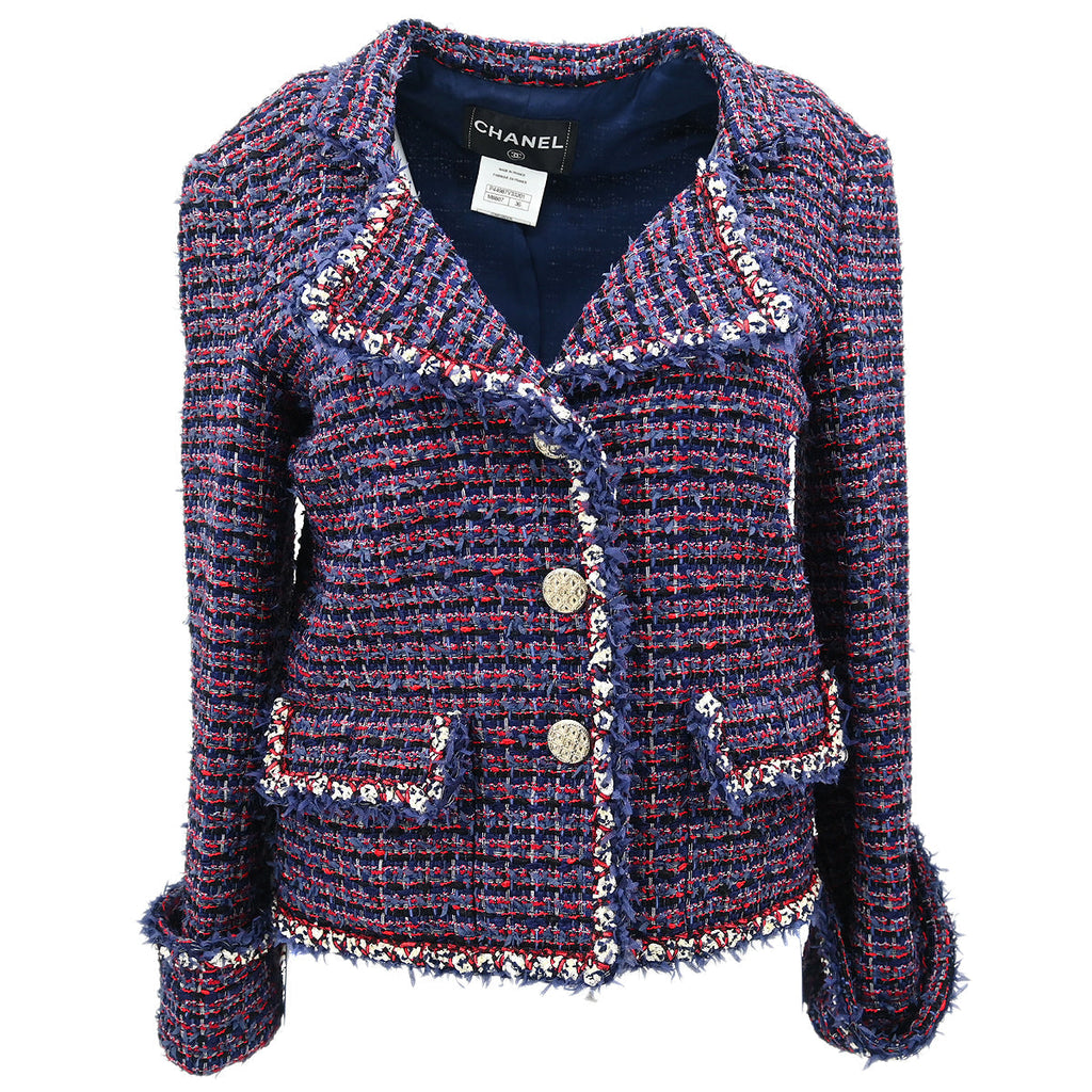 Chanel 2012-2013 Single Breasted Jacket Navy #36