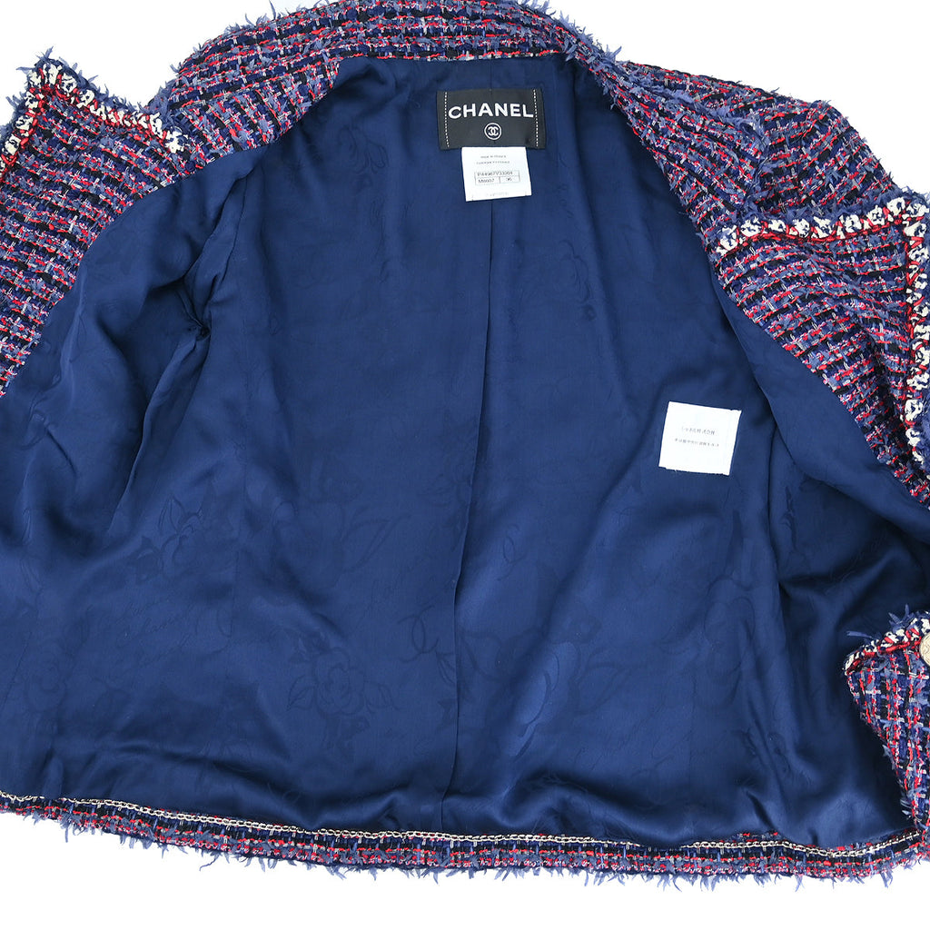 Chanel 2012-2013 Single Breasted Jacket Navy #36