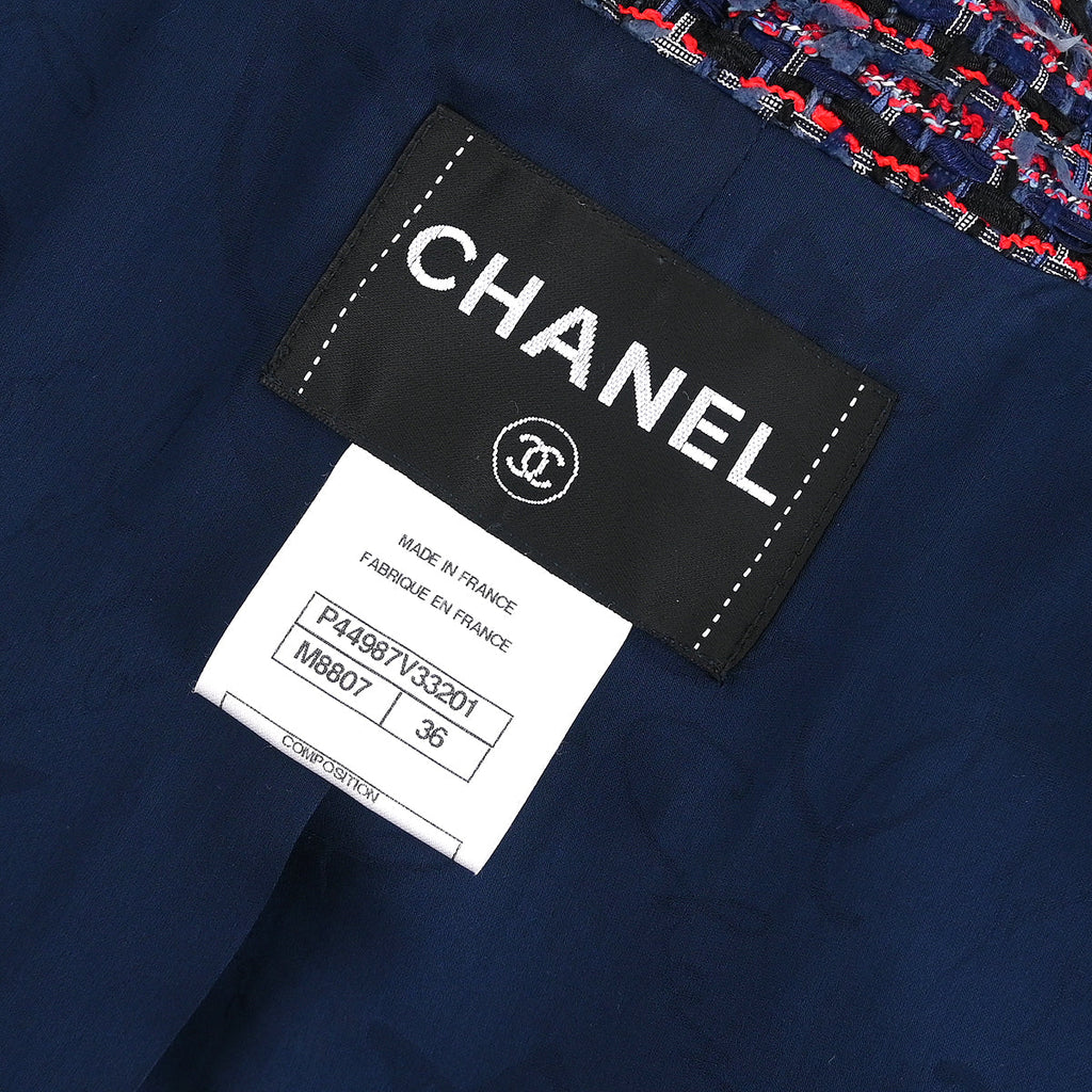 Chanel 2012-2013 Single Breasted Jacket Navy #36