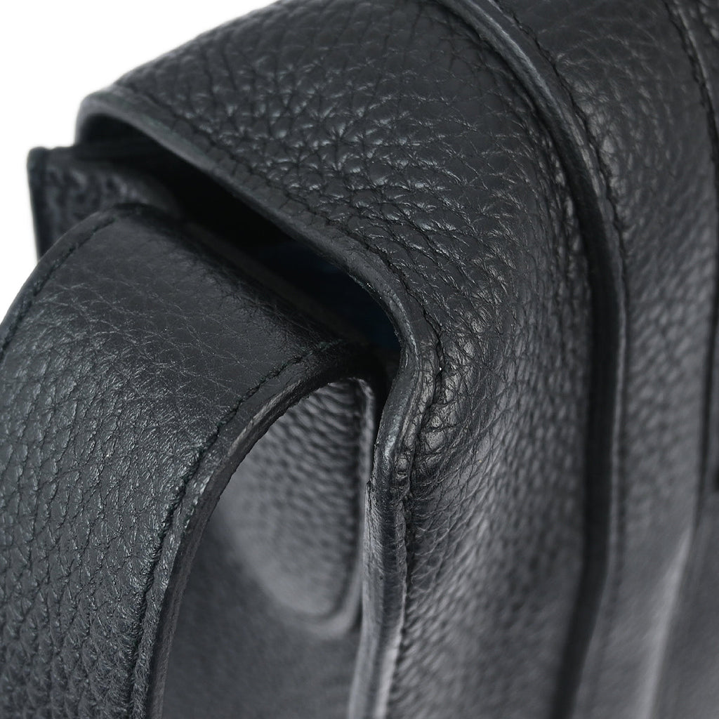 Hermes 2013 Black Taurillon Clemence Steve Caporal 27 Messenger Bag