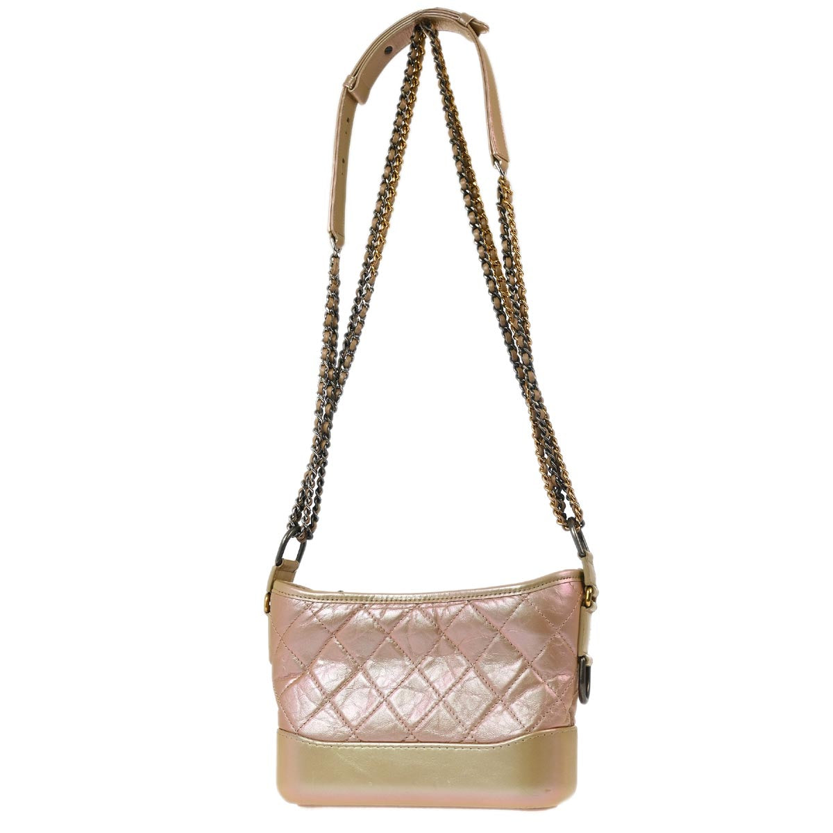 Chanel 2019 Pink Lambskin Small Gabrielle Shoulder Bag