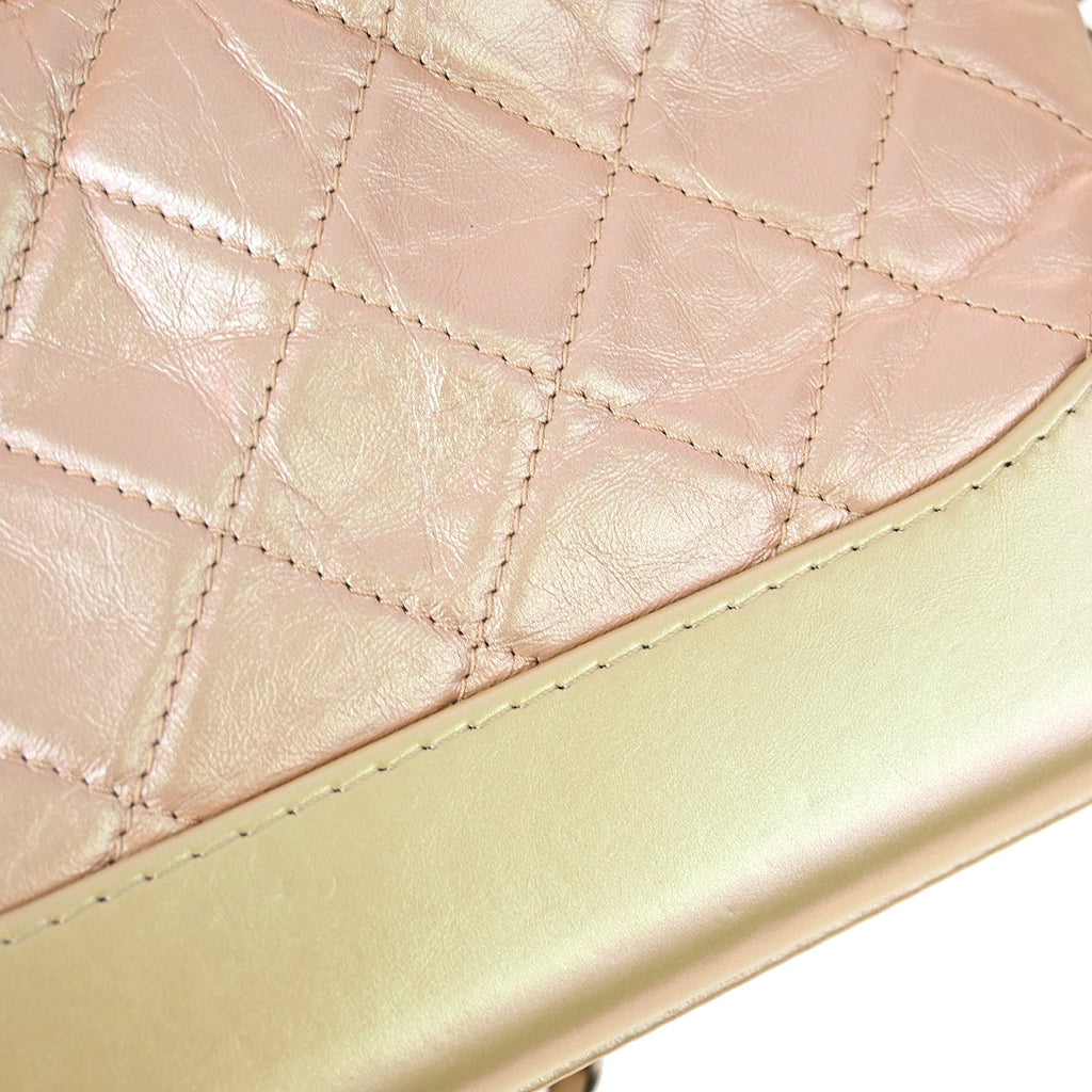 Chanel 2019 Pink Lambskin Small Gabrielle Shoulder Bag