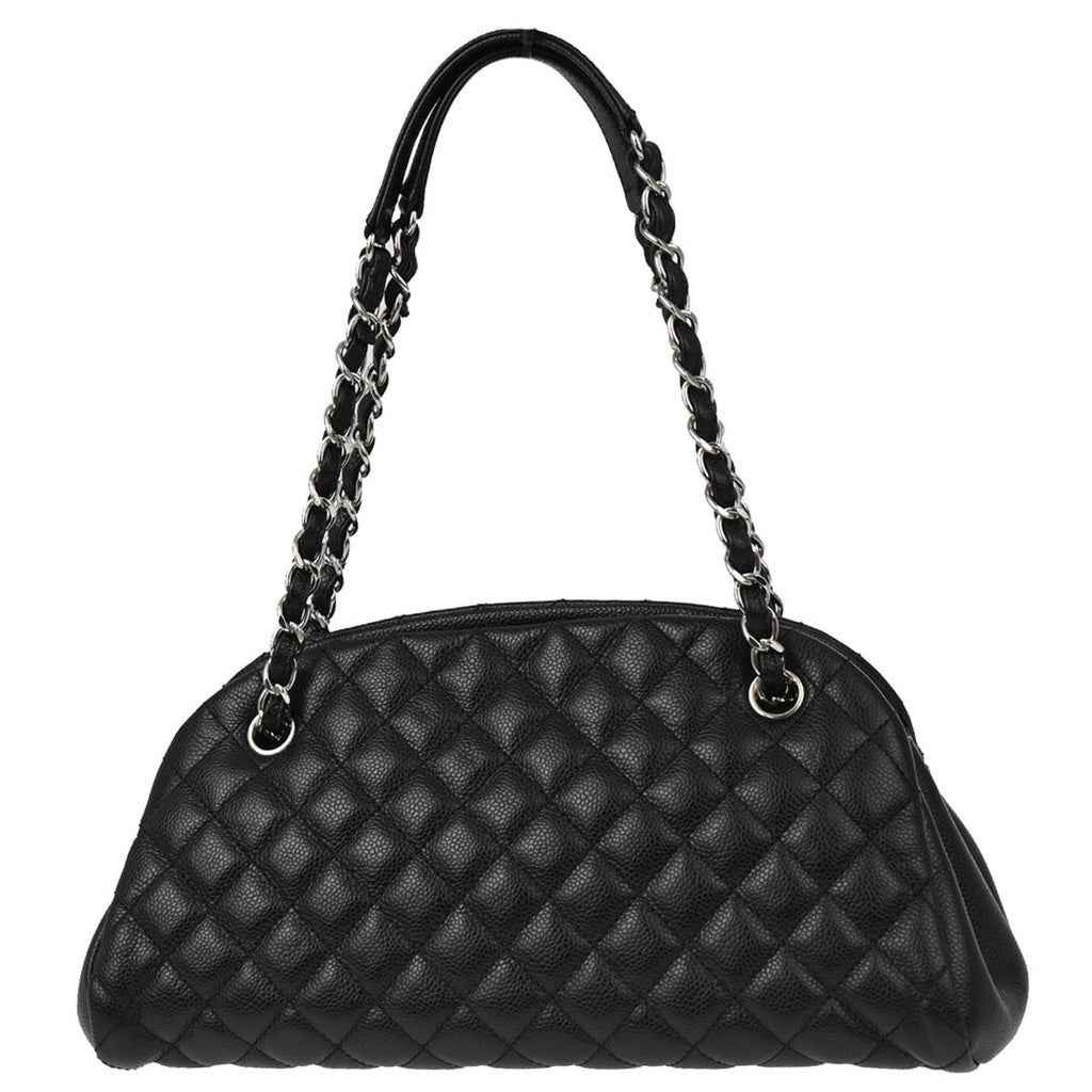 Chanel 2012-2013 Black Caviar Medium Mademoiselle Bowling Bag