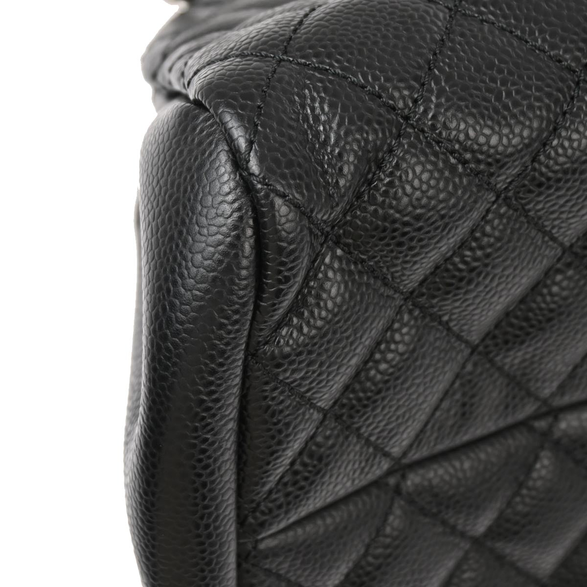 Chanel 2012-2013 Black Caviar Medium Mademoiselle Bowling Bag