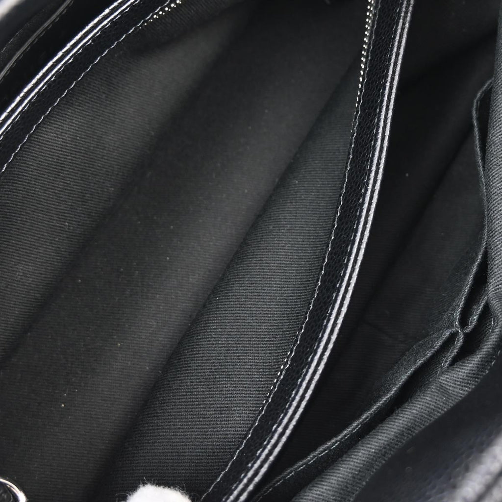 Chanel 2012-2013 Black Caviar Medium Mademoiselle Bowling Bag