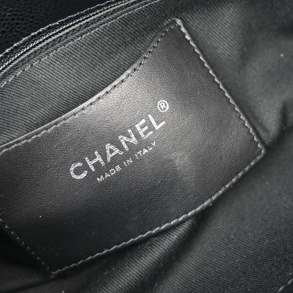 Chanel 2012-2013 Black Caviar Medium Mademoiselle Bowling Bag