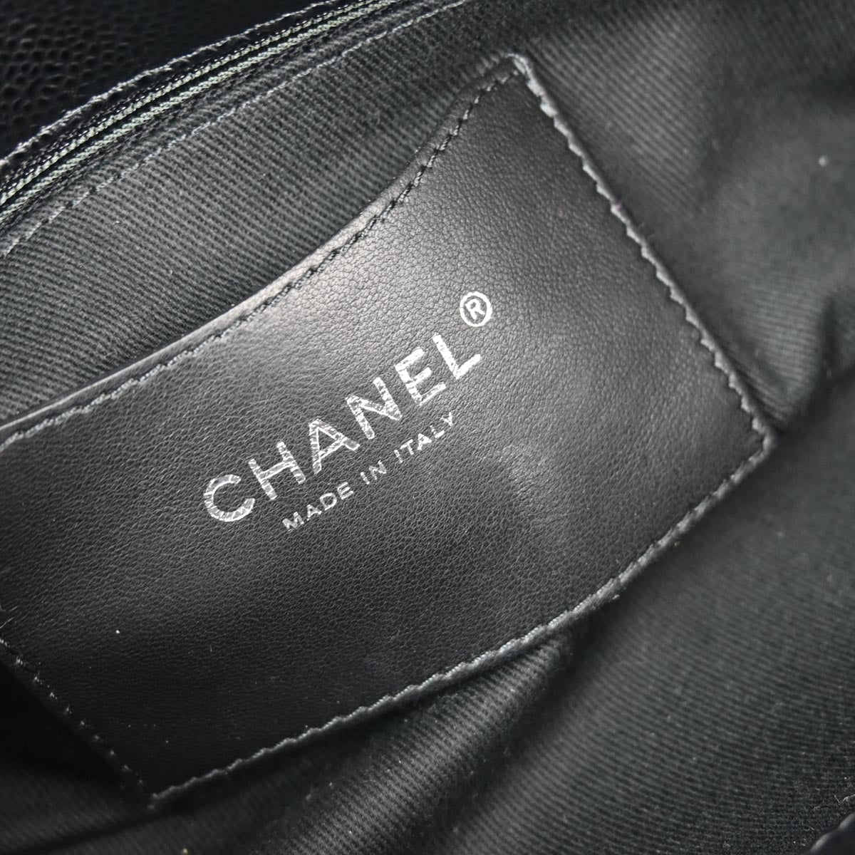 Chanel 2012-2013 Black Caviar Medium Mademoiselle Bowling Bag
