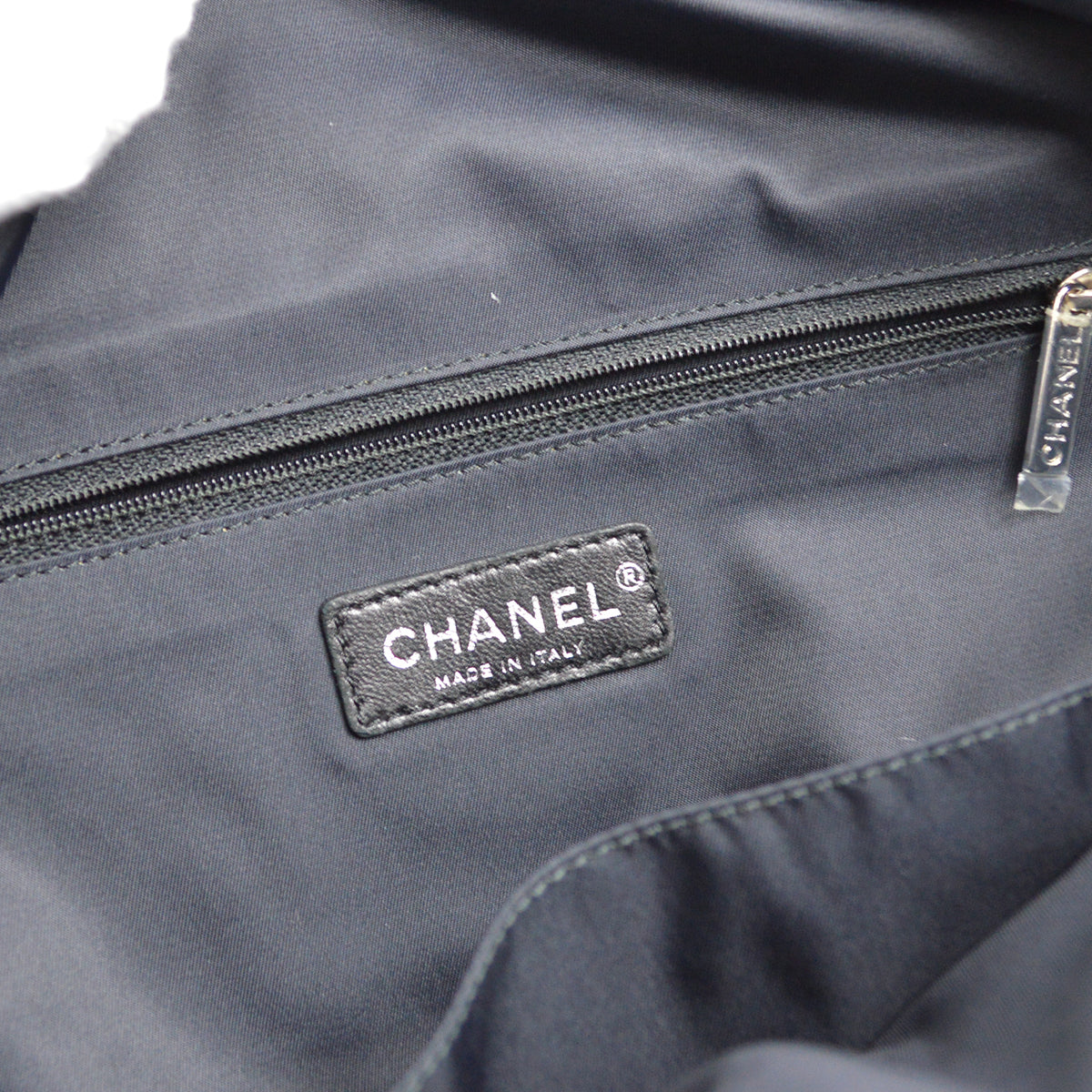 Chanel 2010-2011 Black Faux Fur Lambskin Paris-Biarritz Tote Handbag