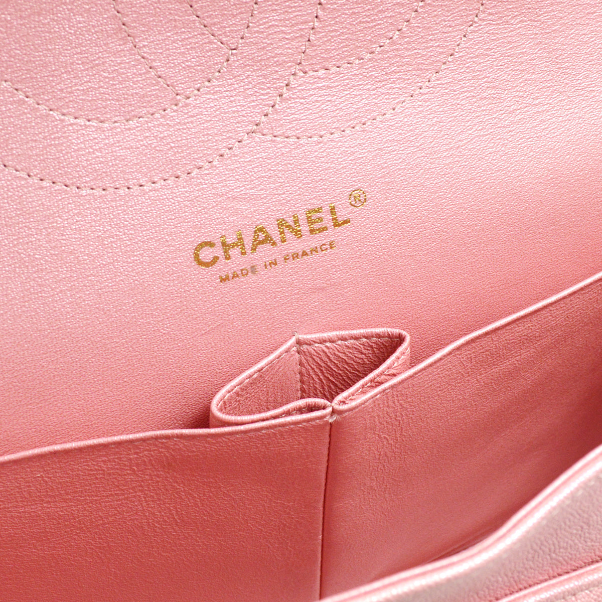 Chanel 2019 Pink Caviar Jumbo Classic Double Flap Shoulder Bag