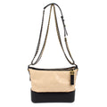 Chanel 2017-2018 Beige Black Calfskin Medium Gabrielle Shoulder Bag