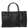 Chanel 2014 Black Calfskin Executive 2way Tote Shoulder Handbag