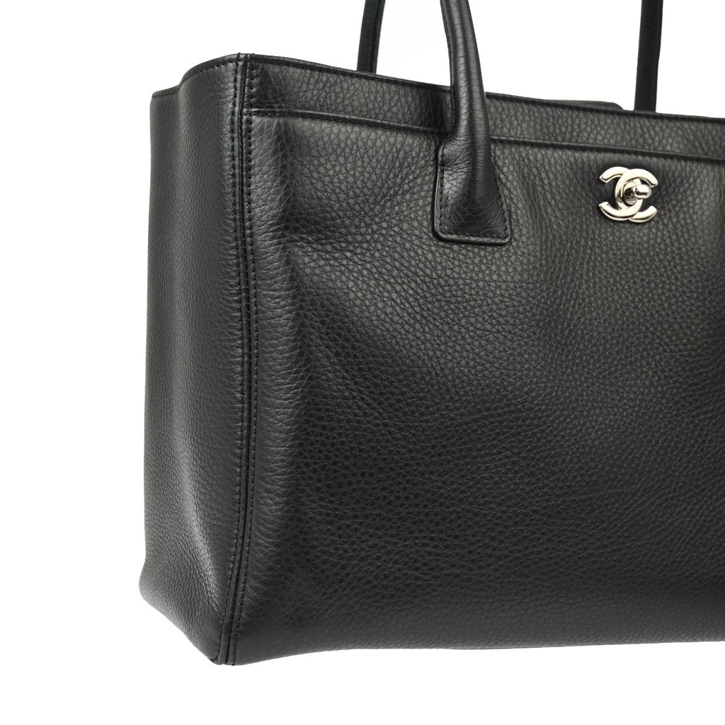 Chanel 2014 Black Calfskin Executive 2way Tote Shoulder Handbag