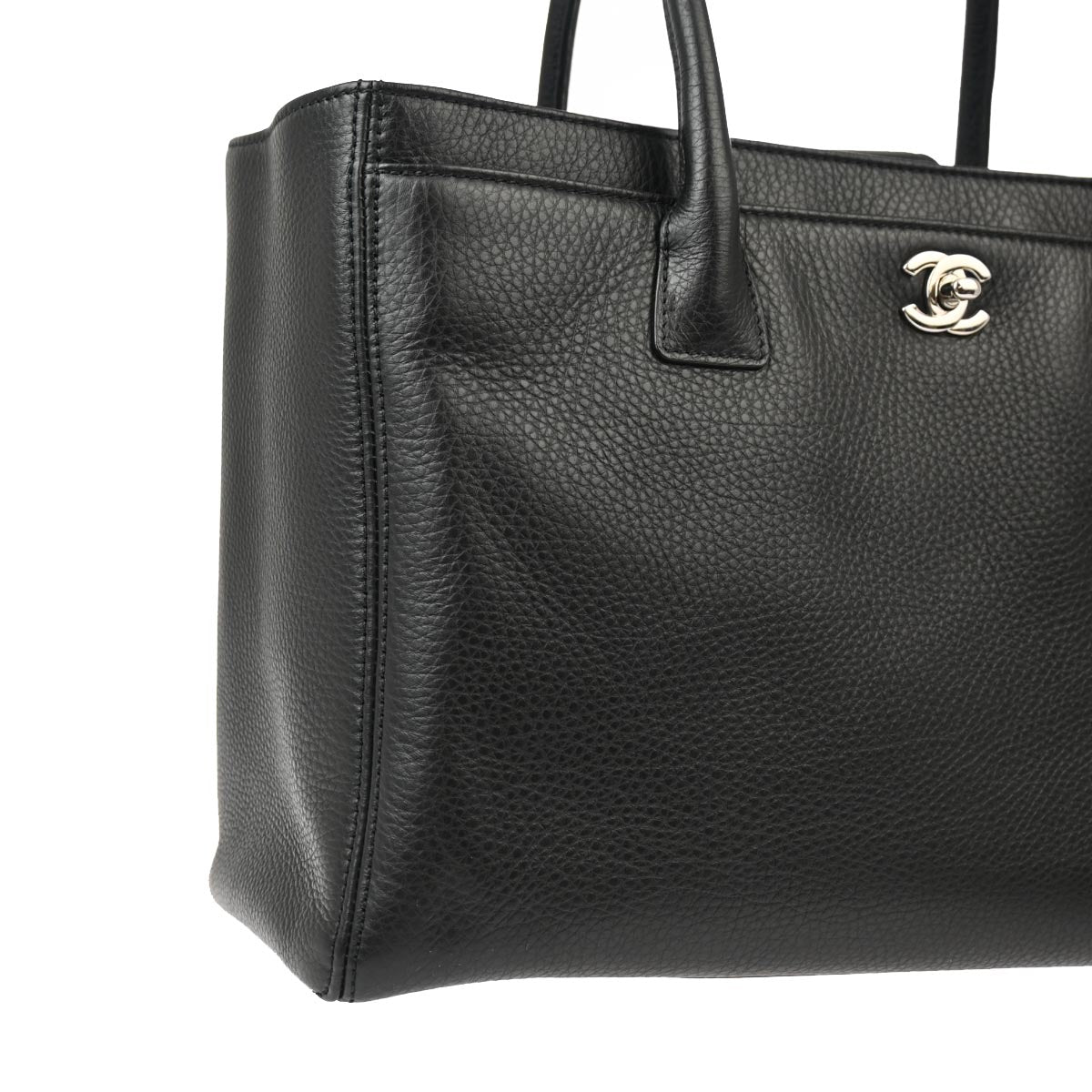 Chanel 2014 Black Calfskin Executive 2way Tote Shoulder Handbag