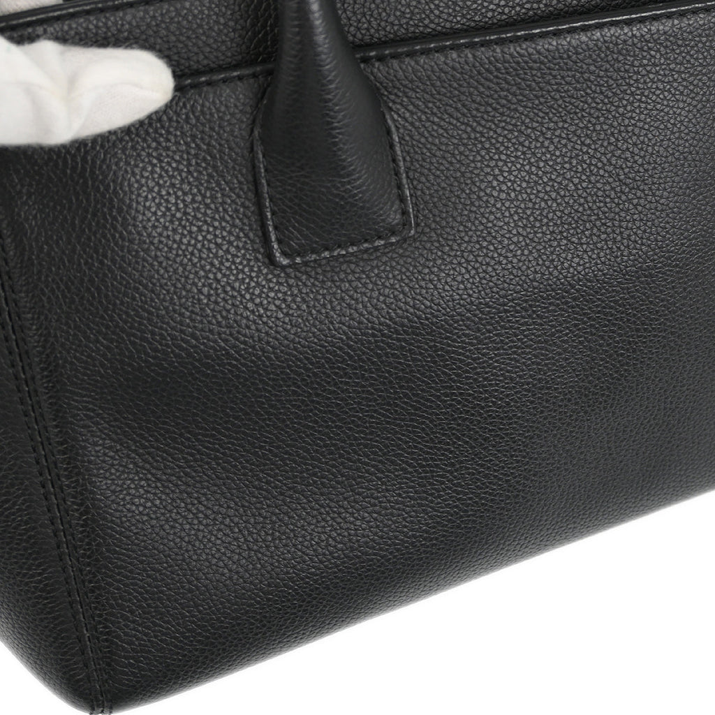 Chanel 2013-2014 Black Caviar Cerf Tote Handbag