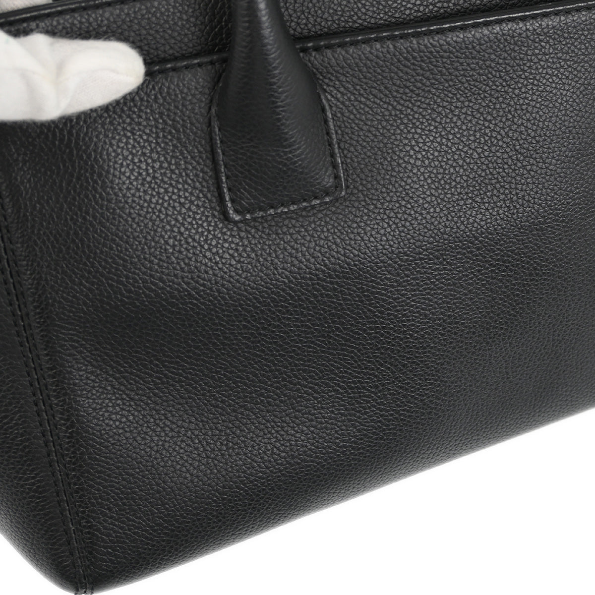 Chanel 2013-2014 Black Caviar Cerf Tote Handbag
