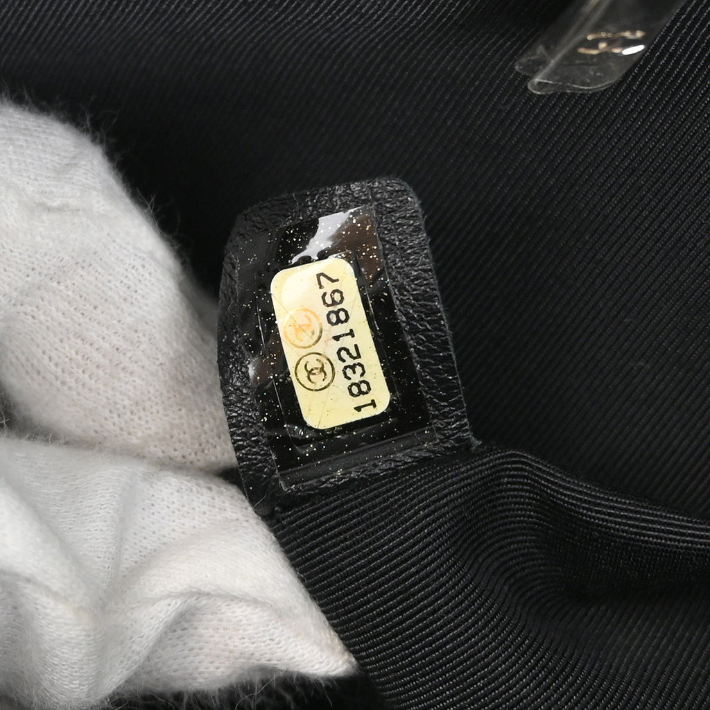 Chanel 2013-2014 Black Caviar Cerf Tote Handbag