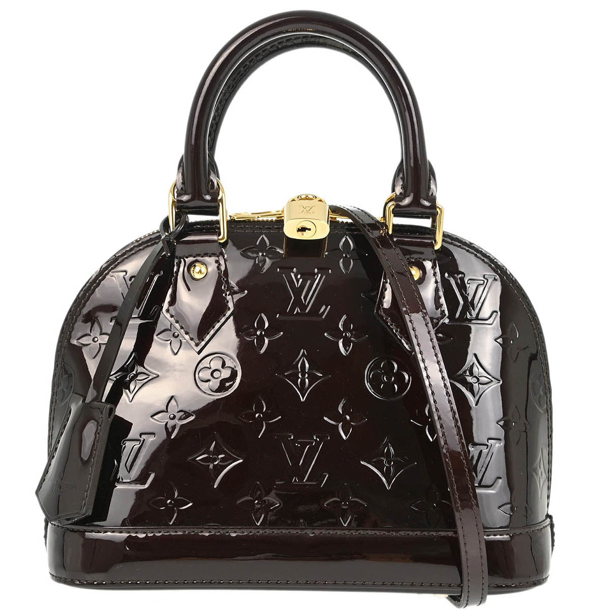 Louis Vuitton 2020 Amarante Vernis Alma BB 2way Shoulder Handbag M91678