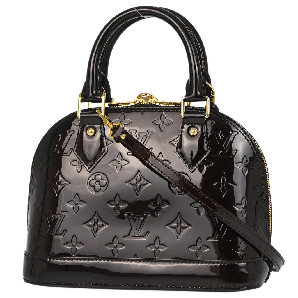 Louis Vuitton 2020 Amarante Vernis Alma BB 2way Shoulder Handbag M91678