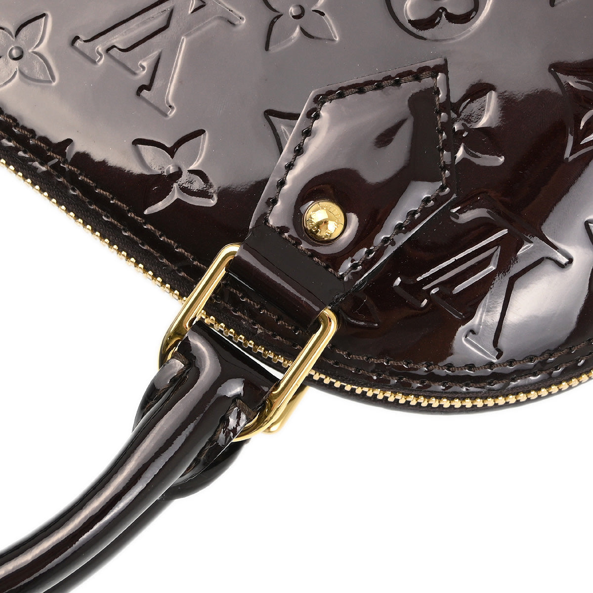 Louis Vuitton 2020 Amarante Vernis Alma BB 2way Shoulder Handbag M91678