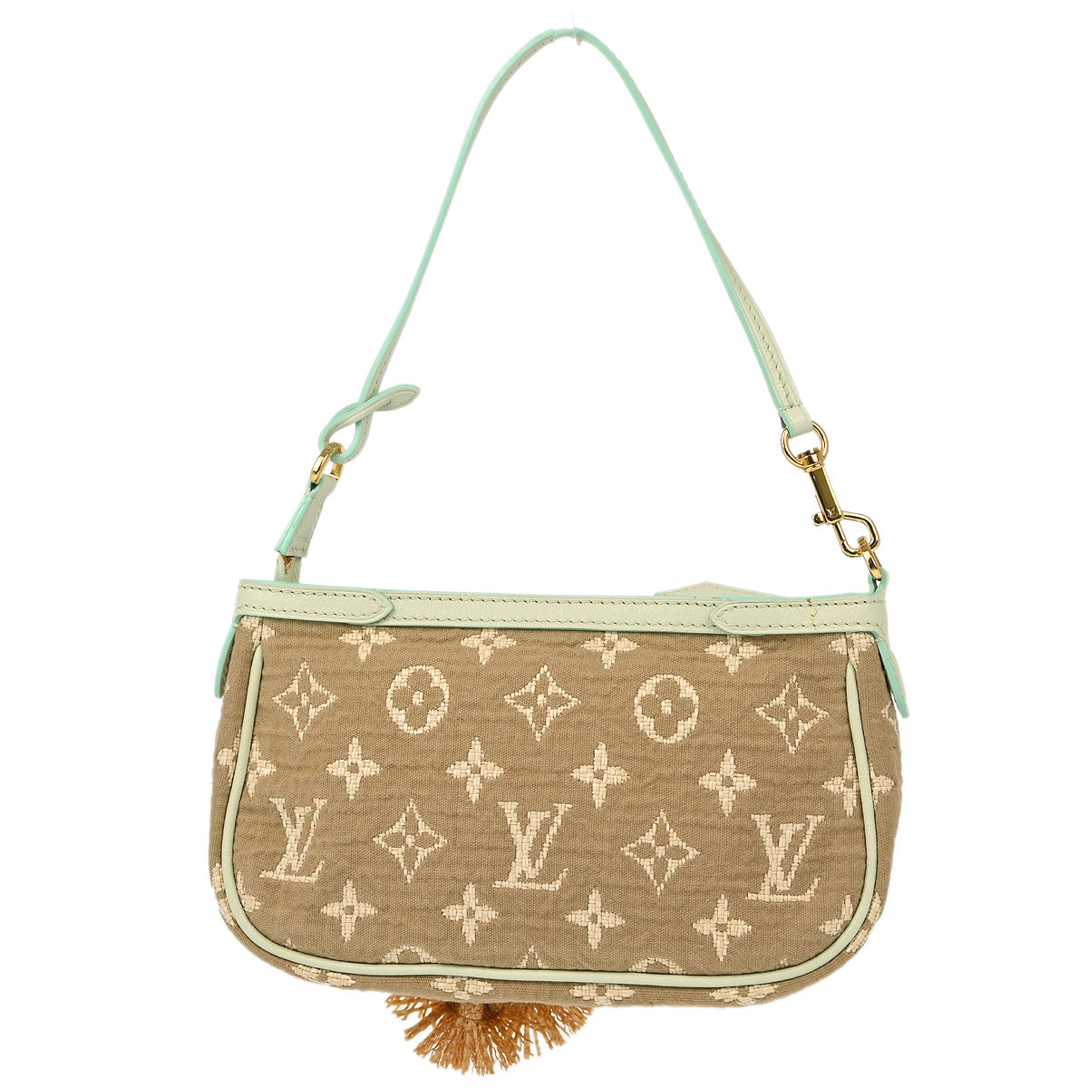 Louis Vuitton 2010 Green Monogram Sabia Pochette Accessoires M93068