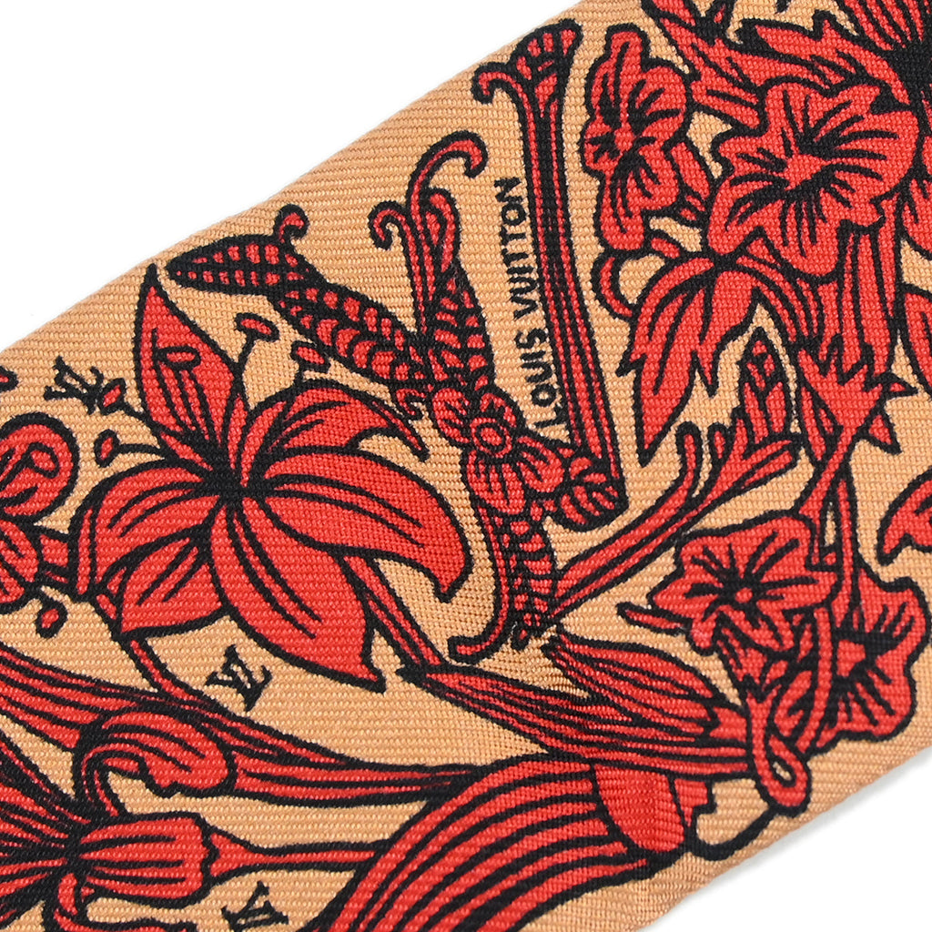 Louis Vuitton Red Bandeau BB Scarf M70856 Small New