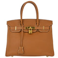 Hermes 2012 Gold Togo Birkin 30 Handbag