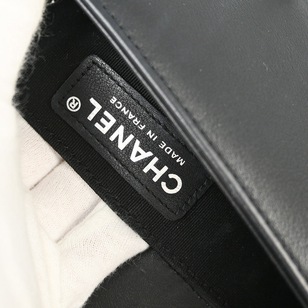 Chanel 2018 Braided Calfskin Boy Small