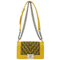 Chanel 2017-2018 Tweed Chevron Boy Small