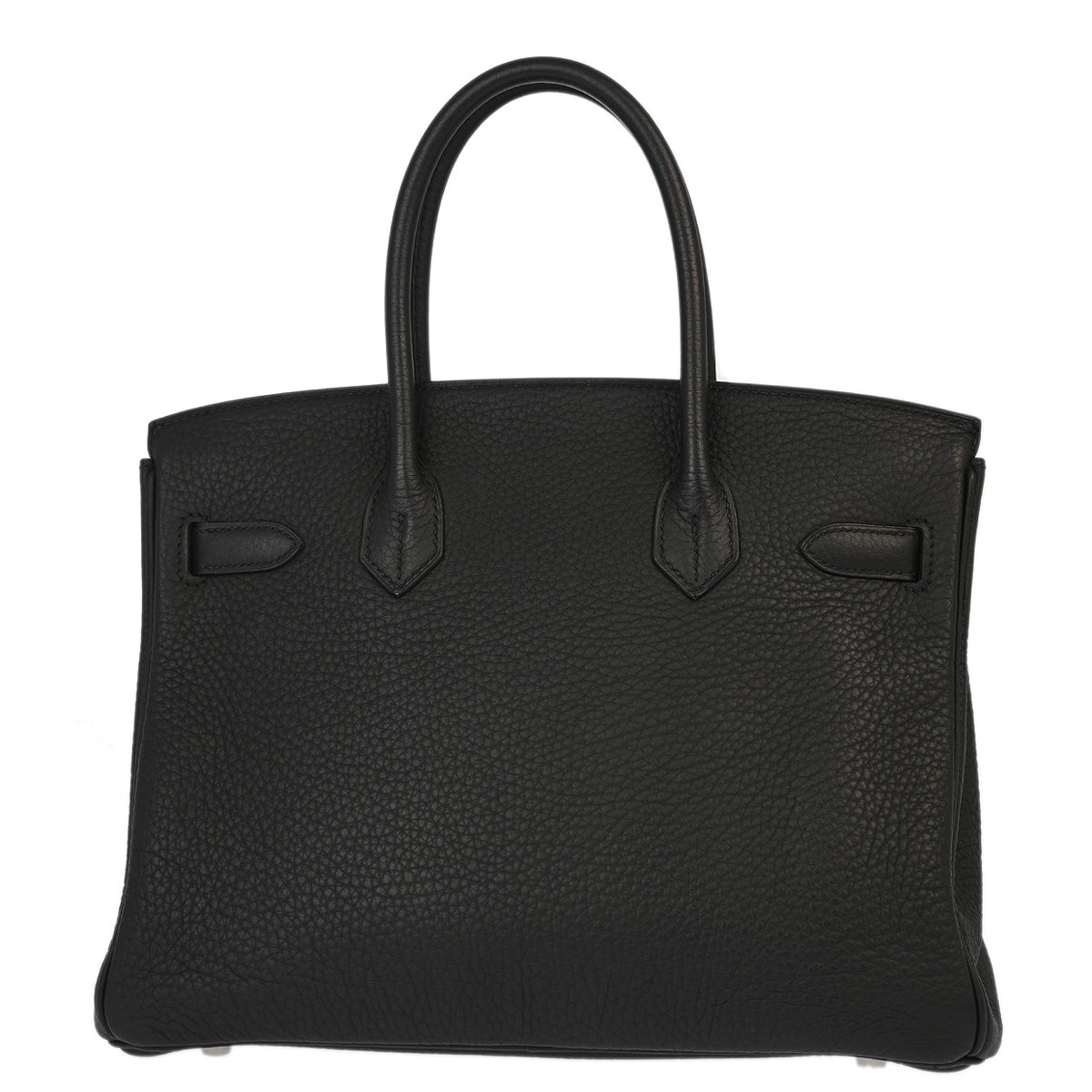 Hermes 2010 Black Taurillon Clemence Birkin 30 Handbag