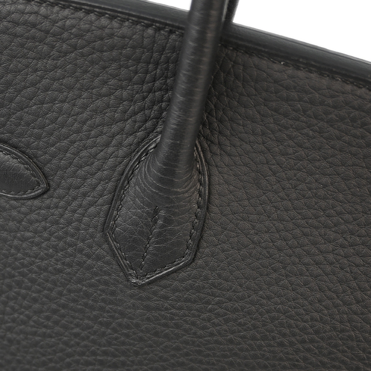 Hermes 2010 Black Taurillon Clemence Birkin 30 Handbag