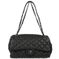 Chanel 2013-2014 Black Lambskin Double Chain Shoulder Bag