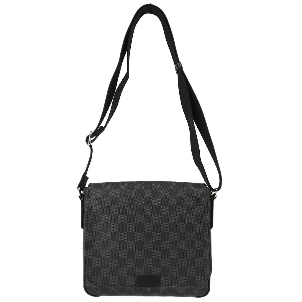 Louis Vuitton 2013 Damier Graphite District PM Shoulder Bag N41260