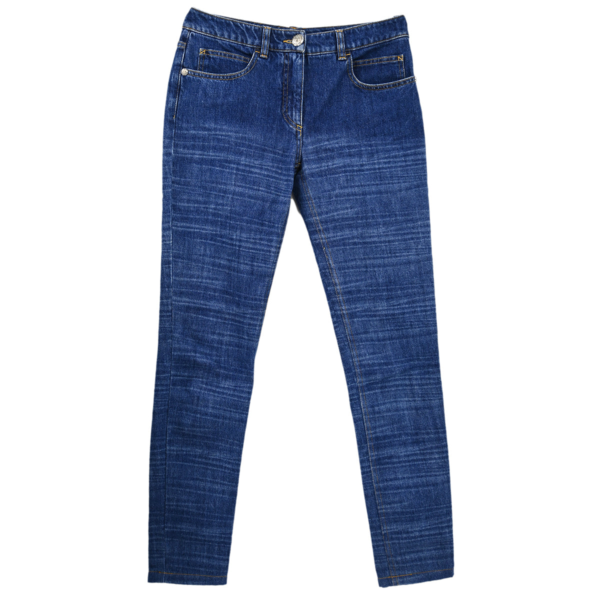 Chanel 2014 Long Denim Pants Blue #36
