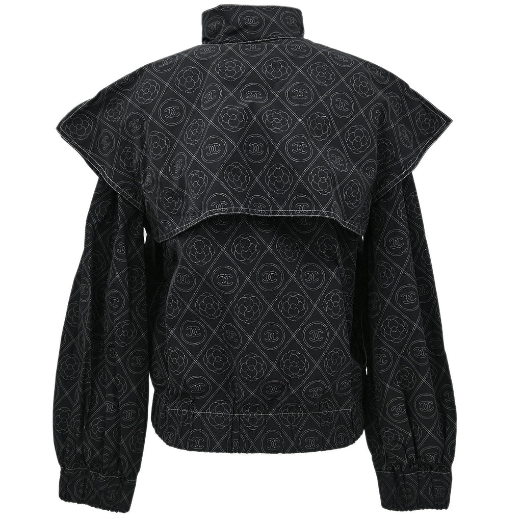 Chanel 2018 Zip Up Jacket Black #38