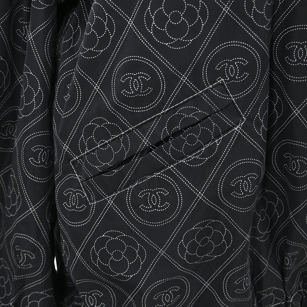 Chanel 2018 Zip Up Jacket Black #38